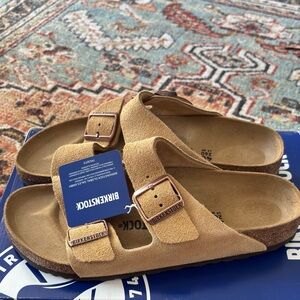 Birkenstock Arizona Desert Soil Latte Cream